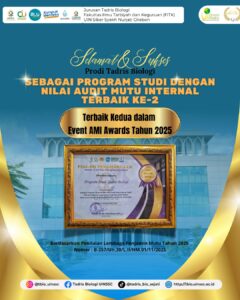 Tadris Biologi UIN Siber Syekh Nurjati Raih Predikat Terbaik ke-2 AMI Awards 2025