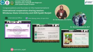Congratulations and Success on the implementation International cooperation Mindanao State University and IAIN Syekh Nurjati Cirebon
