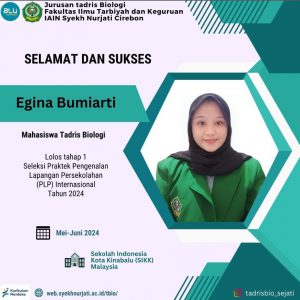 Selamat dan Sukses untuk Egina Bumiarti