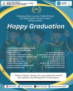 Selamat Mengabdi! Jurusan Tadris Biologi UIN Siber Syekh Nurjati Cirebon Lepas Wisudawan Bergelar Sarjana Pendidikan