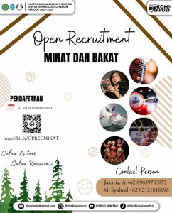 Departemen Minat &amp; Bakat HIMBIO Jurusan Tadris Biologi