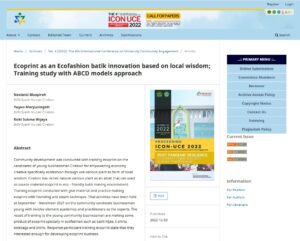 Kolaborasi Penelitian Dosen & Mahasiswa Jurusan Tadris Biologi Terbit Pada Proceeding Internasional ICON UCE 2022