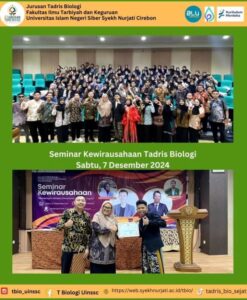 Seminar Kewirausahaan Untuk Mahasiswa Tadris Biologi UIN Siber Syekh Nurjati Cirebon