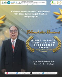 Mengapresiasi Dedikasi Dr. H. Djohar Maknun, M.Si. dalam Publikasi Berdampak Tinggi