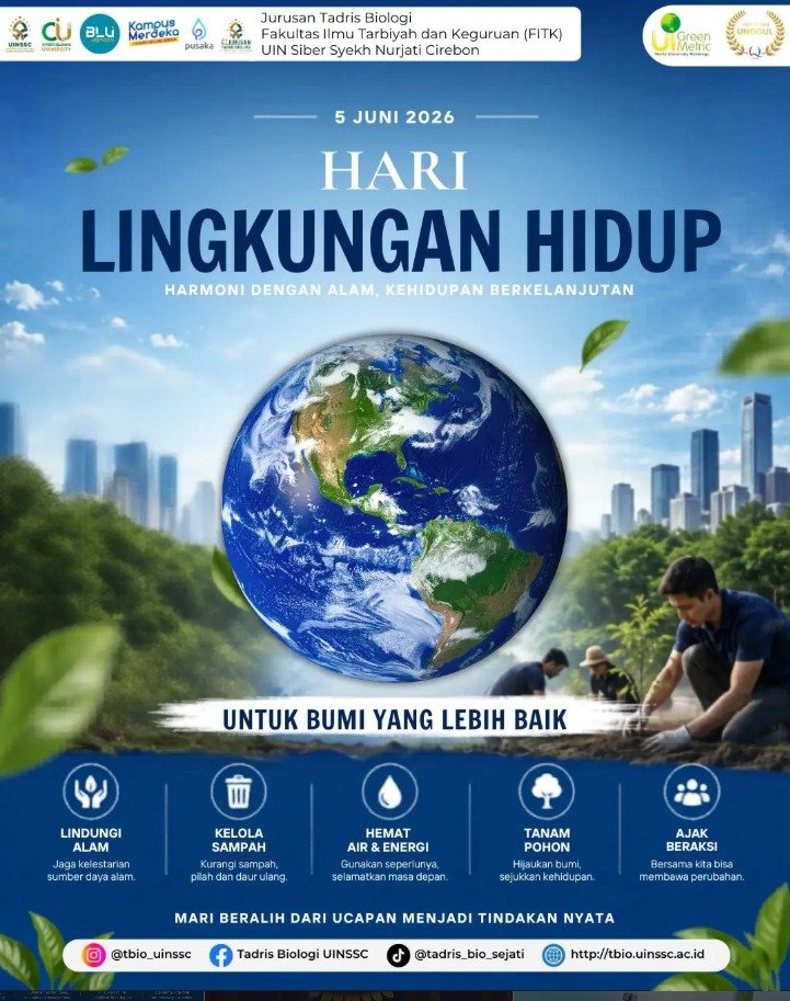 Menggugah Kesadaran Nyata: Tadris Biologi UINSSC Suarakan Aksi Nyata di Hari Lingkungan Hidup Sedunia 2026
