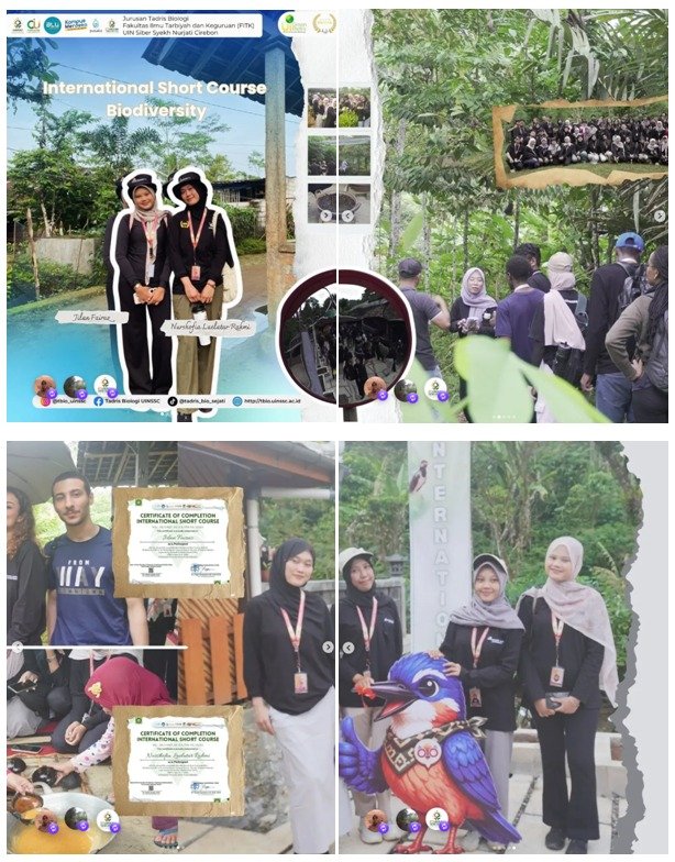 Menuju Kampus Hijau Mendunia: Mahasiswi Tadris Biologi UIN Siber Syekh Nurjati Unjuk Gigi di Ajang 'International Short Course Biodiversity'