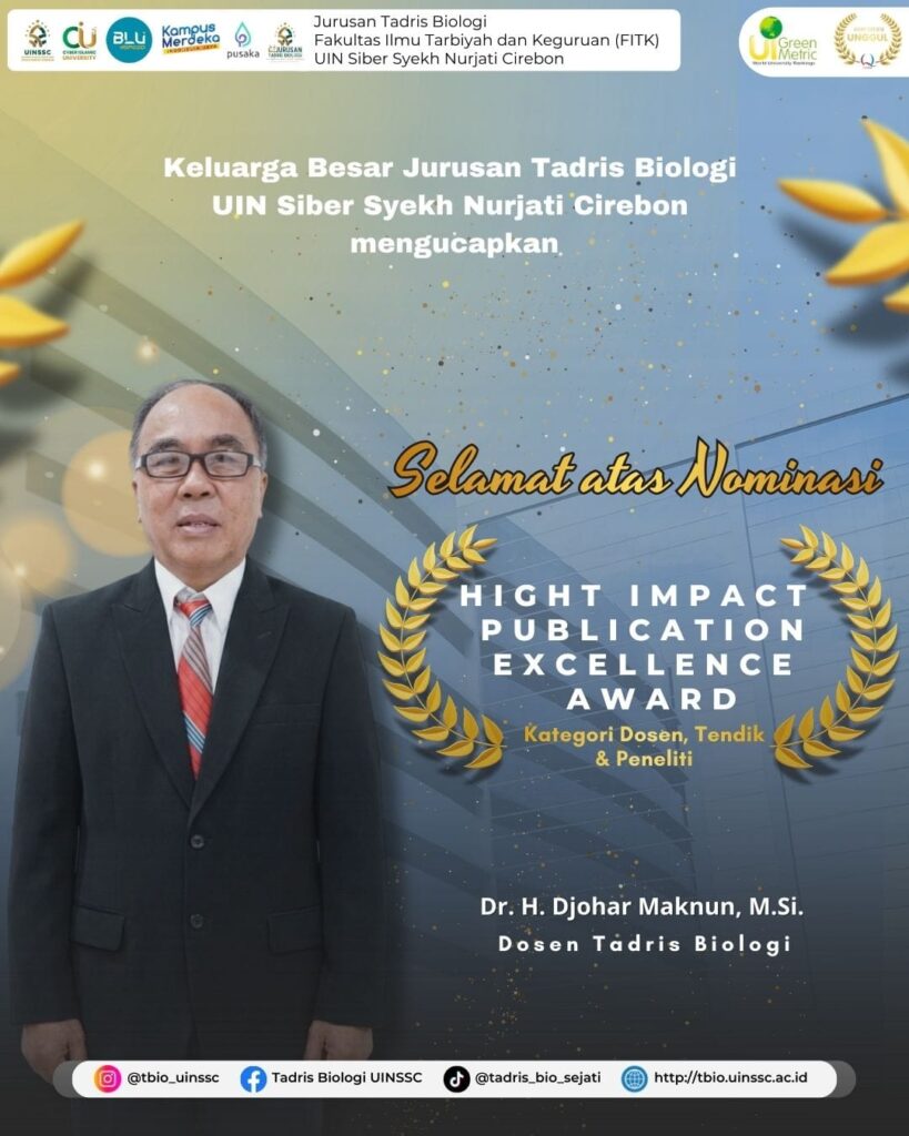 Mengapresiasi Dedikasi Dr. H. Djohar Maknun, M.Si. dalam Publikasi Berdampak Tinggi